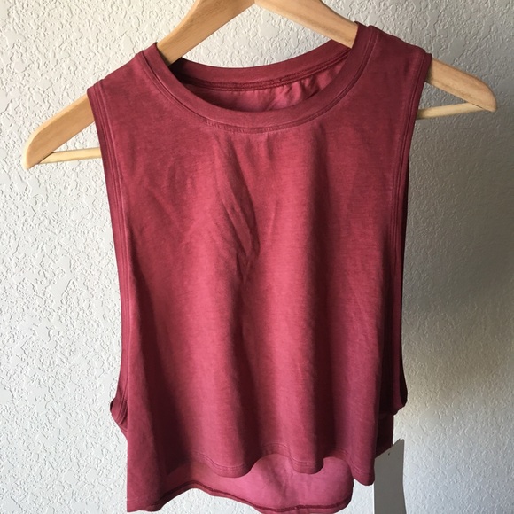 lululemon athletica Tops - Lululemon Cut Back Crop Tank